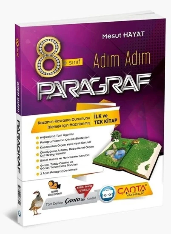 Çanta LGS 8.Sınıf Adım Adım Paragraf Soru Bankası