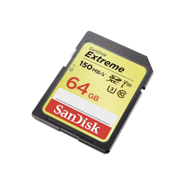 SanDisk Extreme 64 GB 150 MB/s C10 SDXC V30 UHS-I U3 SDSDXV6-064G-GNCIN SD Kart