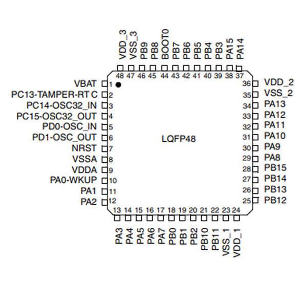 STM32F103C8T6 Microcontroller Lqfp48 - 7