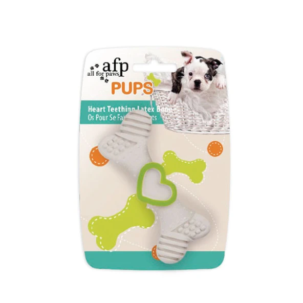 Afp Pups-Heart Teething Lateks Kemik Yavru K.Yeşil ürün görseli