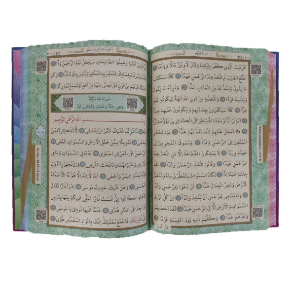 Gökkuşağı Renkli Kuran-ı Kerim Orta Boyi Ayfa - 5