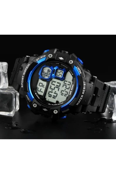 Dijital Çocuk Kol Saati STC000404 - Kronometre Alarm Takvim LED