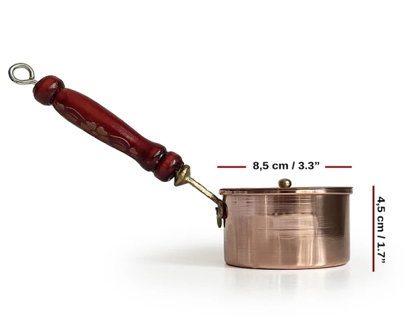 Shark Anatolia Bakır Klasik Gezdirme Saplı Tütsülük - 4