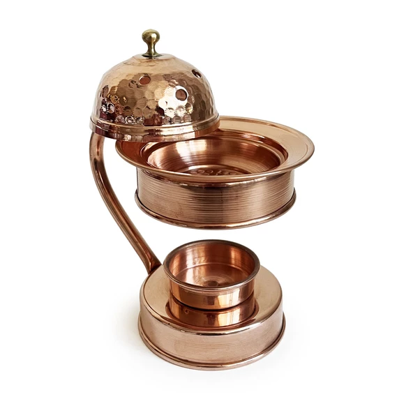 Shark Anatolia Bakır Buhurdanlık Ayaklı Tütsülük Aromaterapi - 5