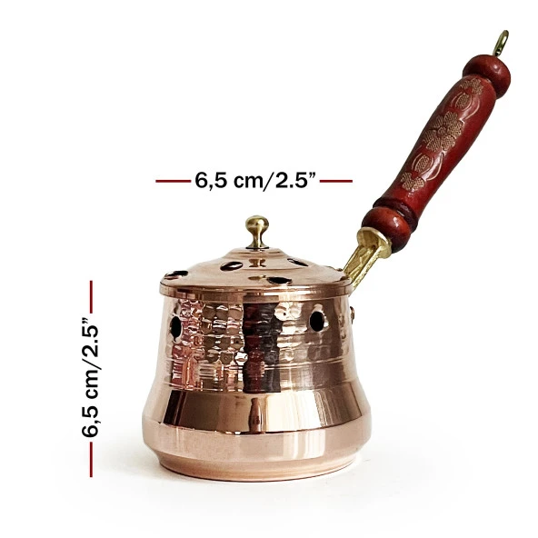 Shark Anatolia Bakır Otantik Gezdirme Saplı Tütsülük - 4