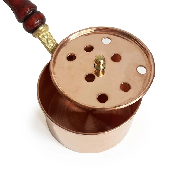 Shark Anatolia Bakır Klasik Gezdirme Saplı Tütsülük - 5