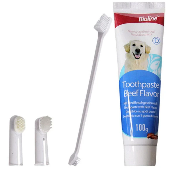 Bioline Köpekler İçin Ağız Temizleme Jeli ve Diş Fırçası Seti - 2