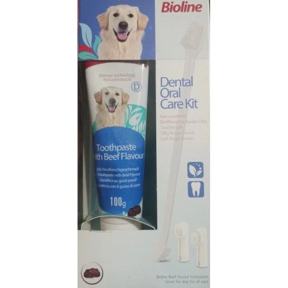 Bioline Köpekler İçin Ağız Temizleme Jeli ve Diş Fırçası Seti - 3