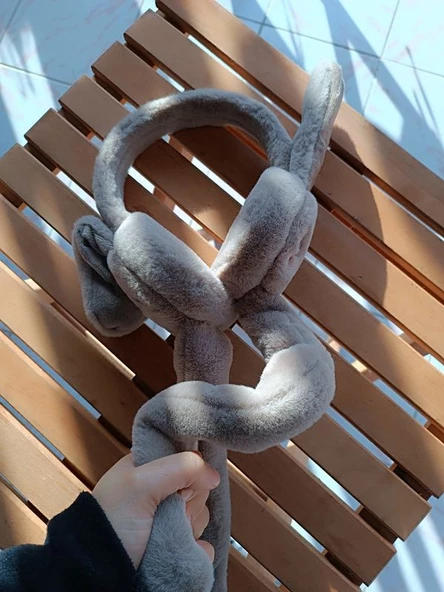 Kulakları Hareket Eden Sesli Peluş Tavşan Kulaklık Taç - 10