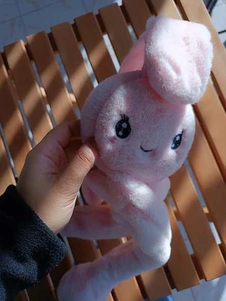 Kulakları Hareket Eden Sesli Peluş Tavşan Kulaklık Taç - 8