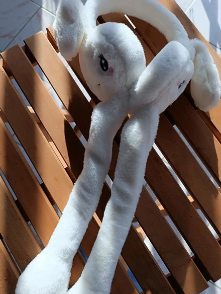 Kulakları Hareket Eden Sesli Peluş ördek Kulaklık Taç - 4