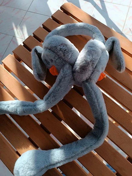 Kulakları Hareket Eden Sesli Peluş ördek Kulaklık Taç - 6