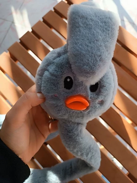 Kulakları Hareket Eden Sesli Peluş ördek Kulaklık Taç - 5