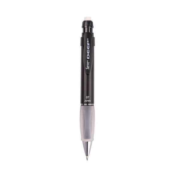 Serve Deep Mekanik Uçlu Kalem 0.7 mm Metalik Mr. Siyah + Tombow 0.7 mm 2b Uç 3 Adet - 2