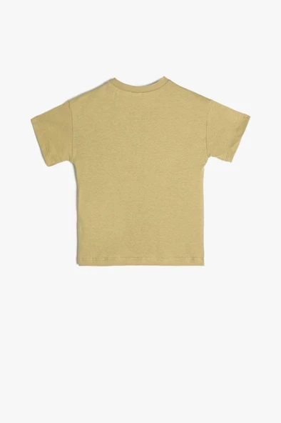 Koton Erkek Bebek Basic Tişört Kısa Kollu Cep Detaylı Pamuklu - 2