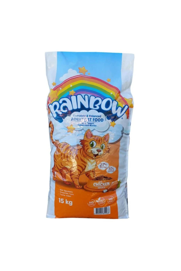 Rainboww Tavuklu Yetişkin Kedi Maması 15 Kg