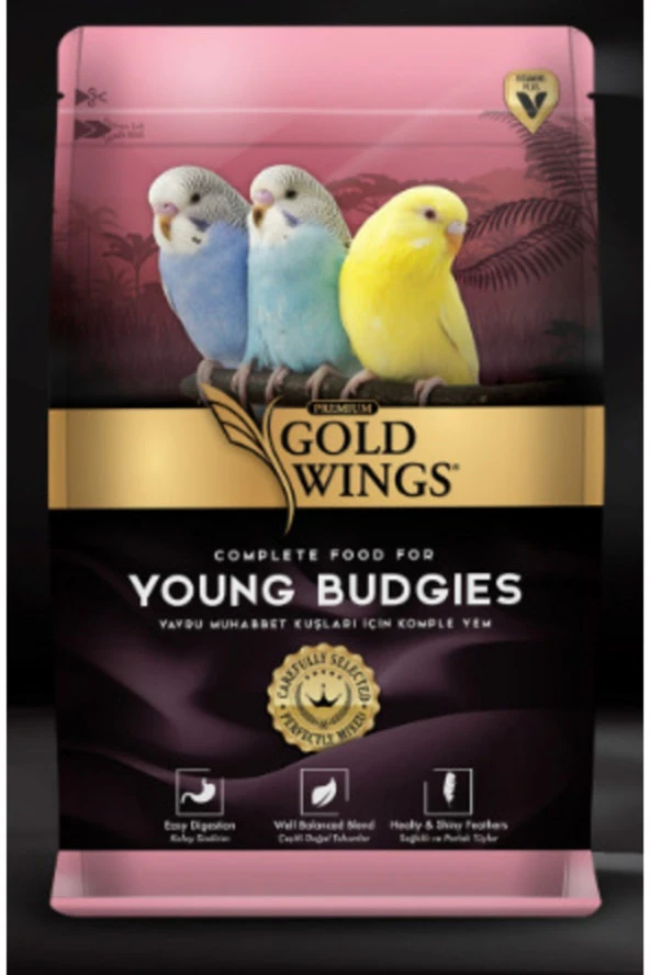 Gold Wings Premium Yavru Muhabbet Kuşu Yemi 1 Kg x 4 adet