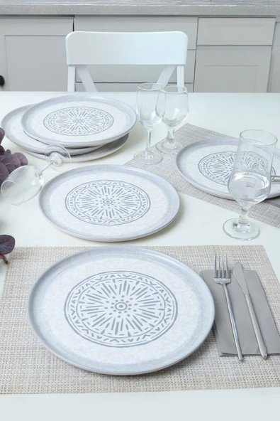 Keramika Keraart Stone Nordic Servis Tabağı 28 Cm 6 Adet 21427 ürün görseli 1