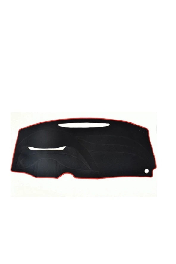 Honda Civic 2005-2011 Modelleri Için Uygun Torpido Koruma Halısı Siyah Kenar Renk Kırmızı