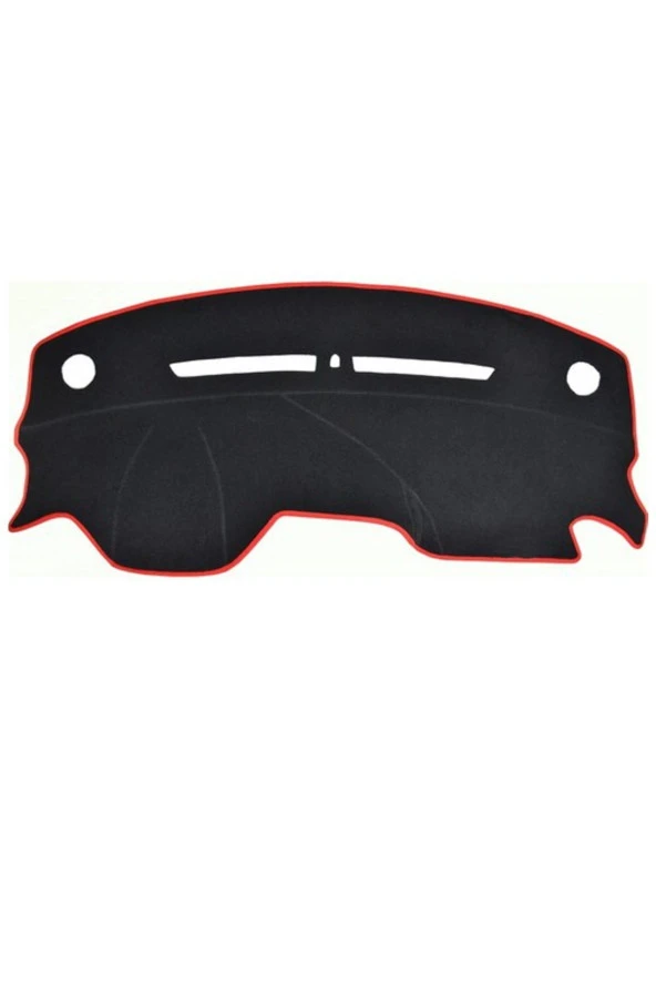 Kia Rio K2 2012+ Modelleri Için Uygun Torpido Koruma Halısı Siyah Kenar Renk Kırmızı ürün görseli