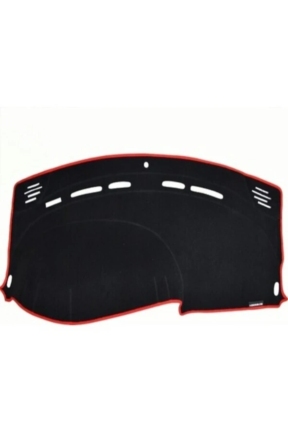 Chevrolet Rezzo 2000-2011 Modelleri Için Uygun Torpido Koruma Halısı Siyah Kenar Renk Kırmızı ürün görseli