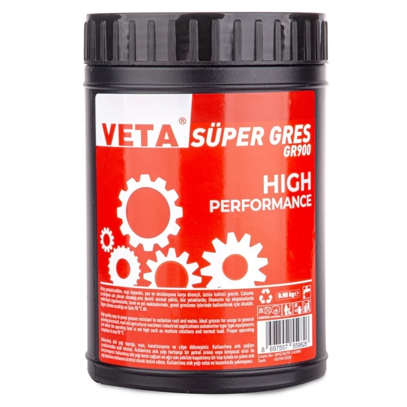 Veta Gres Yağ Genel Kullanım 0,90 kg