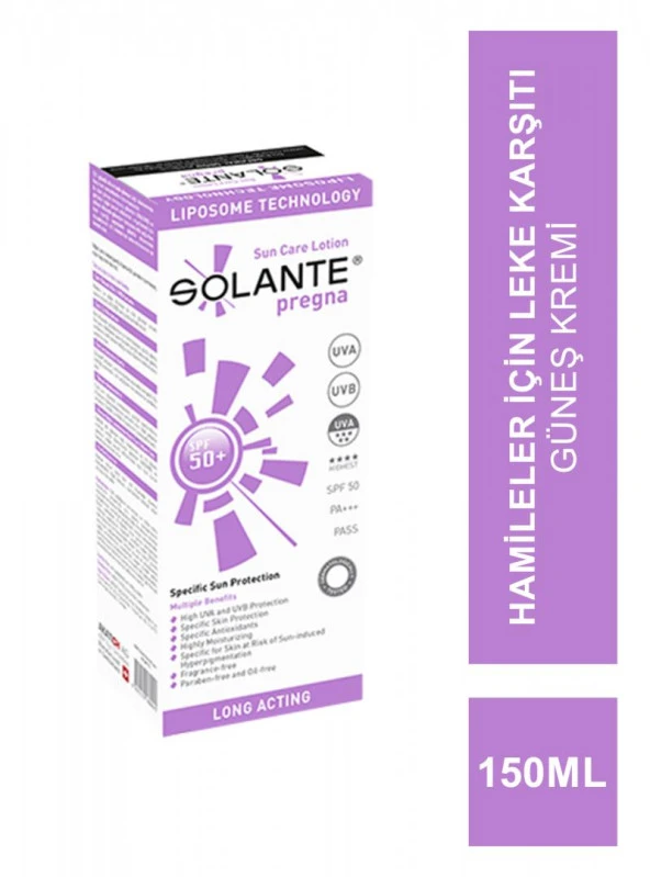 Solante Pregna Hamilelere Özel Güneş Losyonu SPF50 150 ml