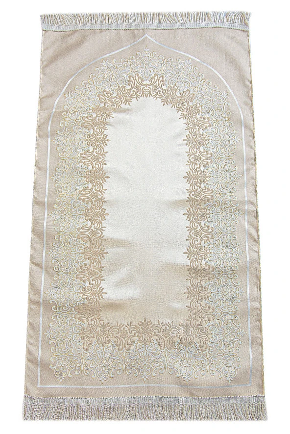 Sandıklı İşlemeli Çeyizlik Seccade Seti Damat Gelin Bohçası Hediyelik Kuranı Kerim Seti - Resim 4