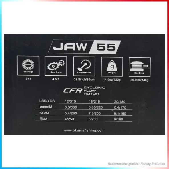 Okuma JAW-55 3+1 BB Olta Makinesi - 5