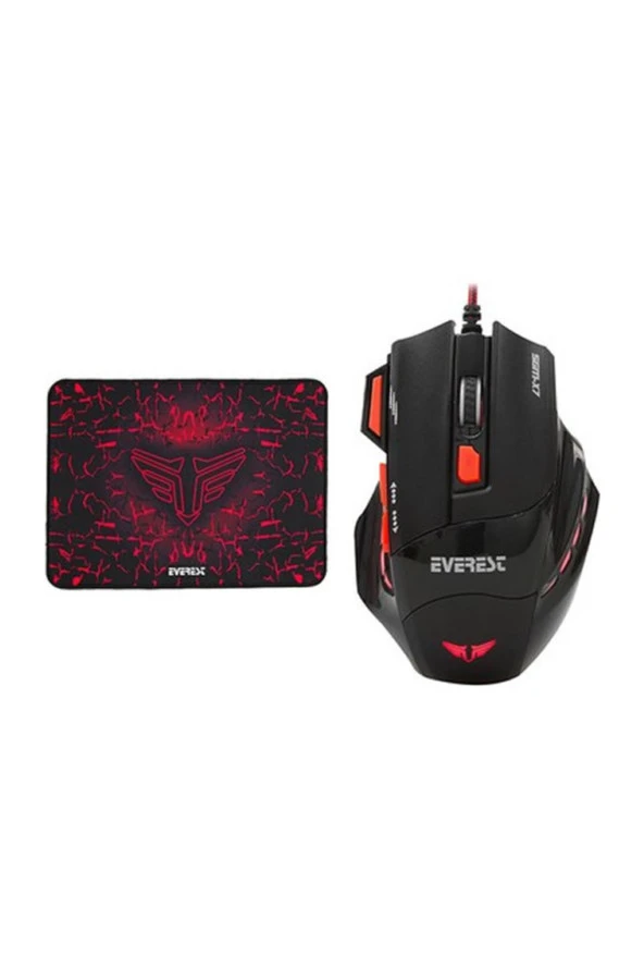 EVEREST SGM-X7 1600DPI USB OYUNCU MOUSE VE MOUSEPAD - 5