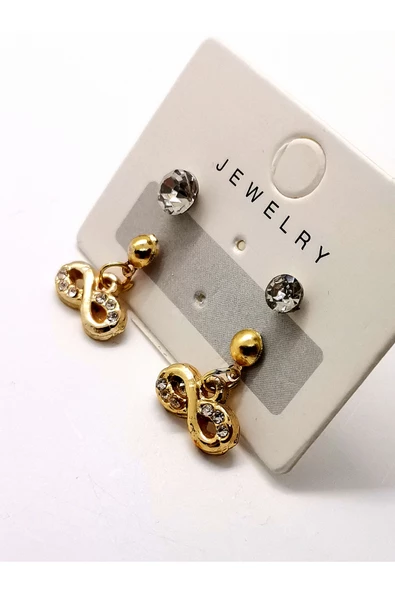 Figürlü Kararmaz Lüks Küpe ürün görseli 1