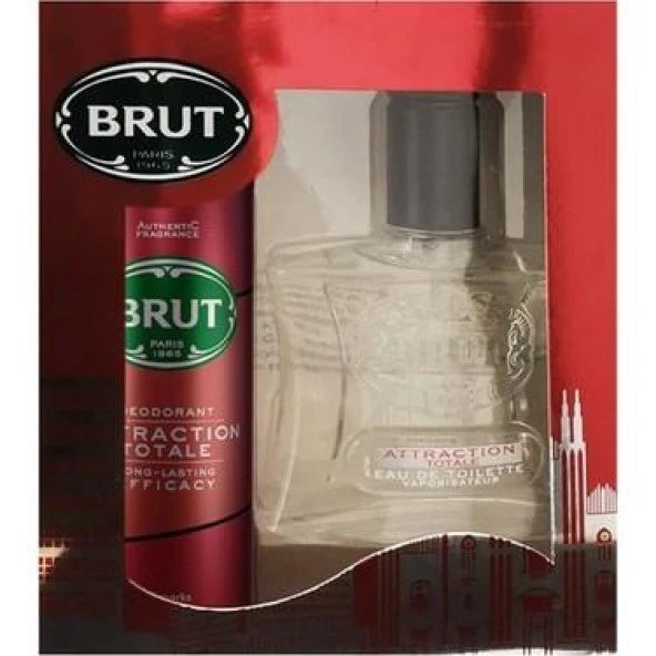 Brut Set EDT 100 ml+Deo 200 ml Attraction