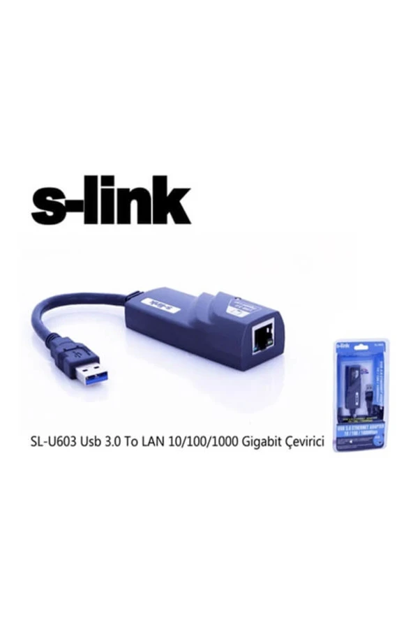 S-LINK SL-U603 USB 3.0 TO GIGABIT ETHERNET KARTI