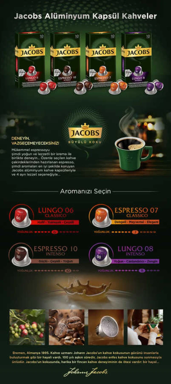 Jacobs Espresso 10 Intenso Kapsül Kahve 10 Kapsül - 2