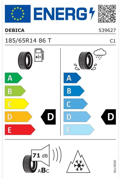 DEBİCA 185/65R14 86T NAVIGATOR 2 M+S 4 MEVSİM ÜRETİM TARİHİ 2025 - 3