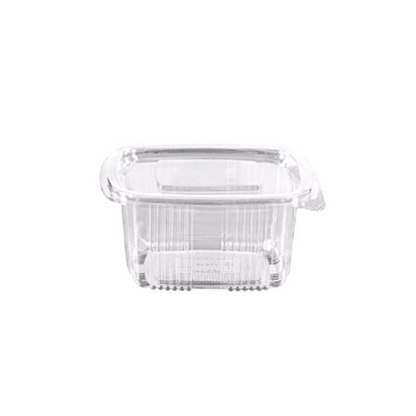 Plastik Saklama Kabı 500 gr 100'lü Kapaklı Sızdırmaz Kap Şeffaf Kullan At Kase - 2