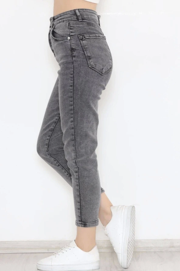 Boyfriend Kot Pantolon Gri - 5