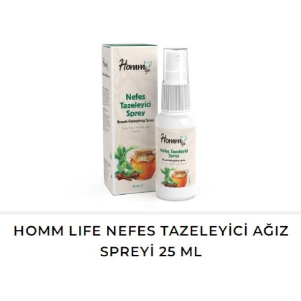 HOMM LIFE NEFES TAZELEYİCİ AĞIZ SPREYİ 25 ML