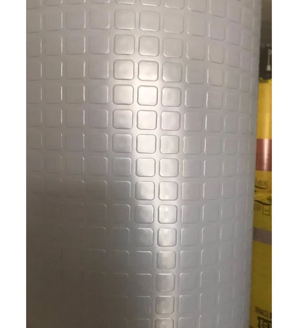 OTO ZEMİN KAPLAMA 2m X 5m GRİ DAMA DESEN pvc OTO YER DÖŞEMESİ