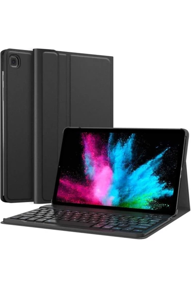 Samsung Galaxy Tab S7 FE S7 Plus S8 Plus 12.4" Kılıf Kablosuz Klavyeli Kılıf Mobax X800 T730 T970 - 12