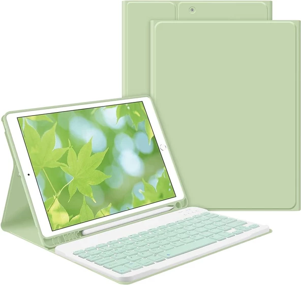 Samsung Galaxy Tab S7 FE S7 Plus S8 Plus 12.4" Kılıf Kablosuz Klavyeli Kılıf Mobax X800 T730 T970 - 3