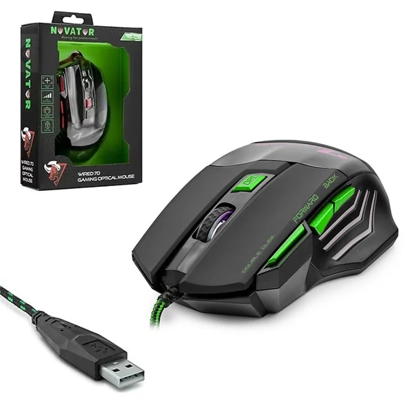 HADRON HD-G30 Kablolu Oyuncu Mouse 3600 Dpi Ledli