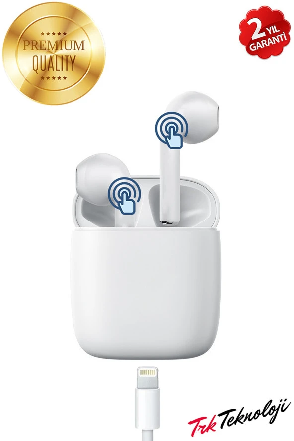 i12 TWS Bluetooth V5.0 Kablosuz Kulaklık i12 TWS iPhone Bluetooth Kulaklık HD Ses Kalitesi