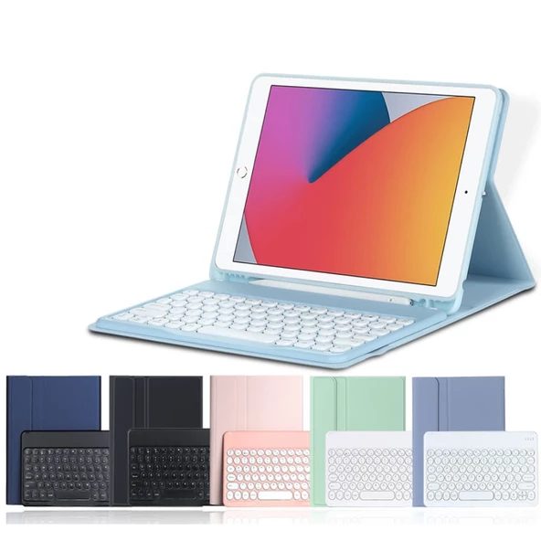 Apple iPad Mini 5 / 4 Kılıf 7.9inç Kablosuz Klavyeli Case Mobax A2133 A2124 A2125 A2126 A1538 A1550