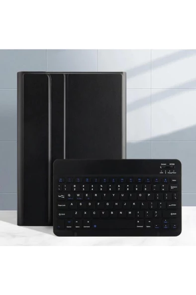 Samsung Galaxy Tab A 10.1 T580 Kılıf Kablosuz Klavyeli Case Mobax T585 T587 - 11