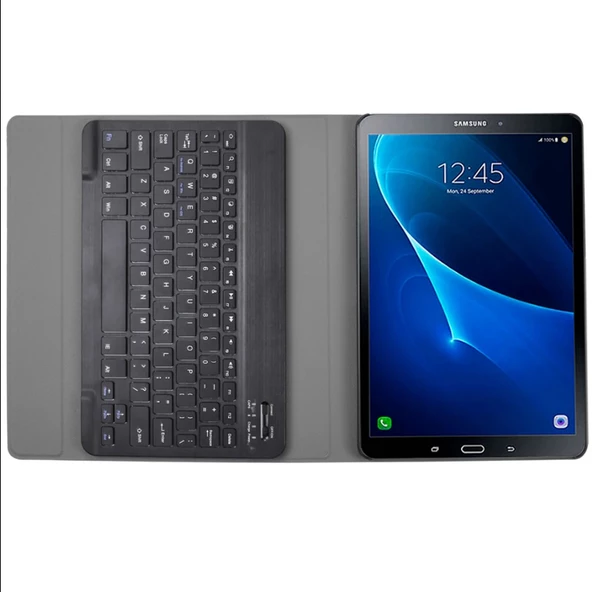 Samsung Galaxy Tab A 10.1 T580 Kılıf Kablosuz Klavyeli Case Mobax T585 T587 - 5