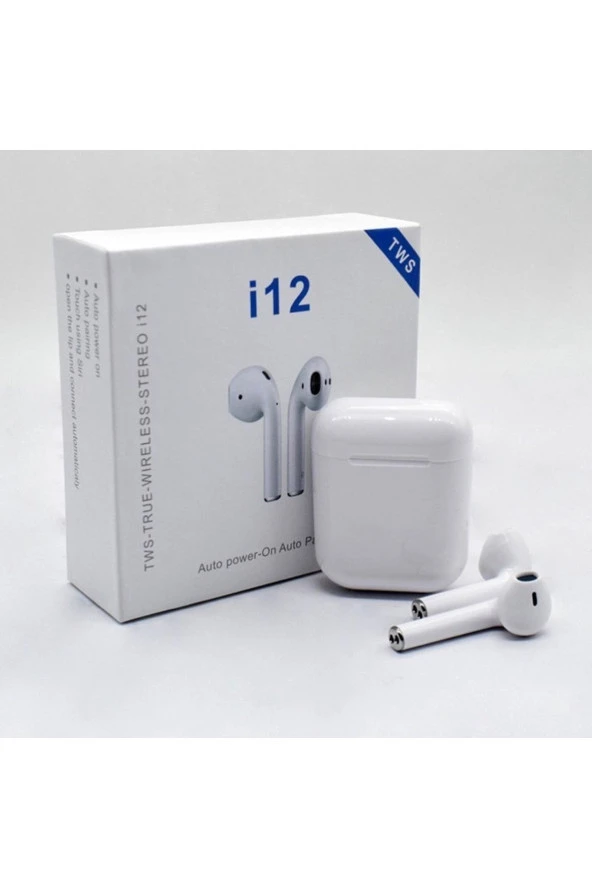 Airpods  I12 Şarj Üniteli Bluetooth 5.0 Kulaklık -i12