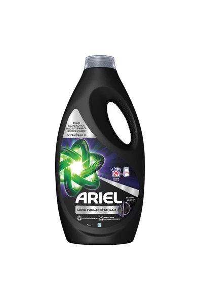 Ariel Canlı Parlak Siyahlar Sıvı Deterjan 29 Yıkama 1.595 lt - 2