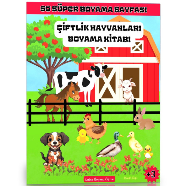 Çiftlik Hayvanları Boyama Kitabı (50 Süper Boyama)