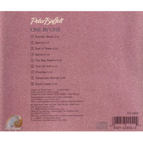 PETER BUFFETT - ONE BY ONE (CD) (1989) - 2